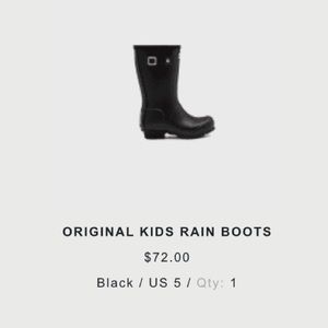 Brand New Hunter Kids Rain boots!
